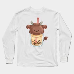 Ox Bubble Tea Long Sleeve T-Shirt